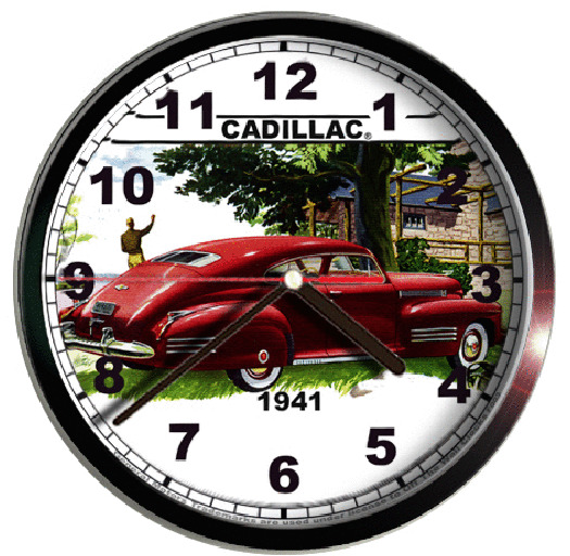 1961 CADILLAC SEDAN GM WALL CLOCK F003