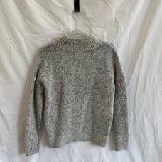 Madewell Heather Grey Half Zip Sweater- Size M