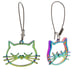 New Luv Betsey by Betsey Johnson Multicolor Metal Cat Shepherd Hook Earrings