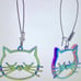 New Luv Betsey by Betsey Johnson Multicolor Metal Cat Shepherd Hook Earrings