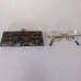 Vintage Hexagon Eyeglasses 1/20 14k Gold Filled 16-20 & Brocade Hard Shell Case