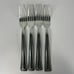 Set of 4 Pfaltzgraff Miranda Dinner Forks – 8 Glossy Beaded Square Handle