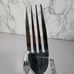 Set of 4 Pfaltzgraff Miranda Dinner Forks – 8 Glossy Beaded Square Handle
