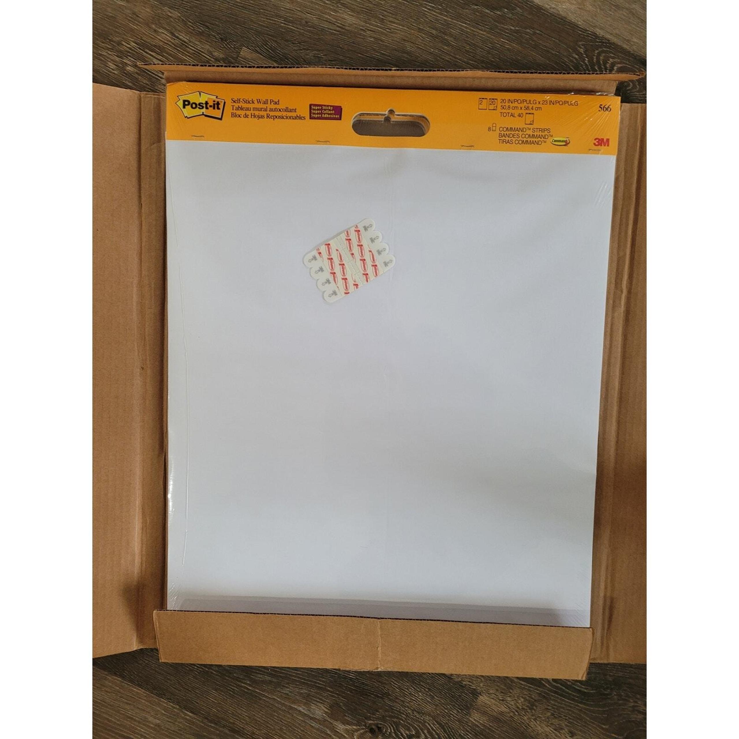 Post-lt 566 20" X 23" PlainWhite Easel Pad 2Pk NIB