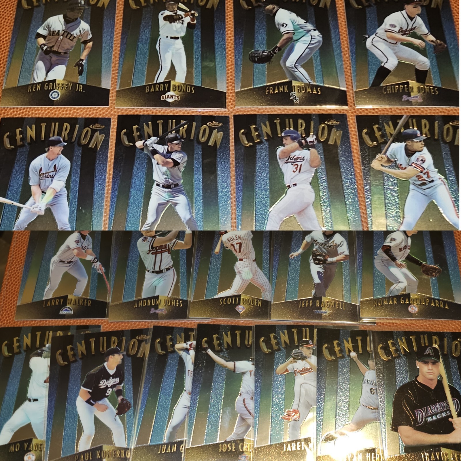 Topps Finest Centurion numbered insert card set