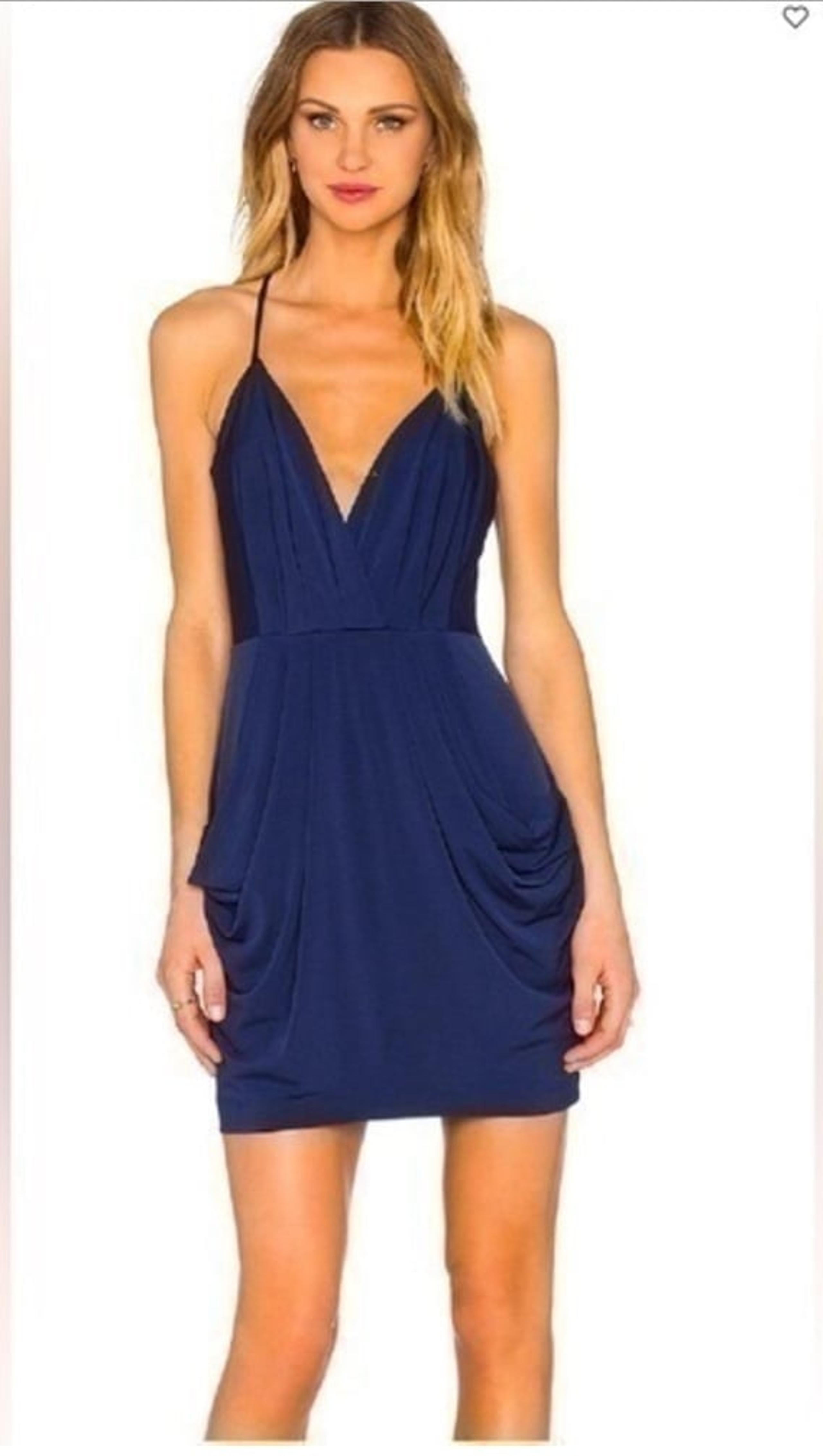 ✨Drape Pocket Dress BCBGeneration Navy Deep Blue