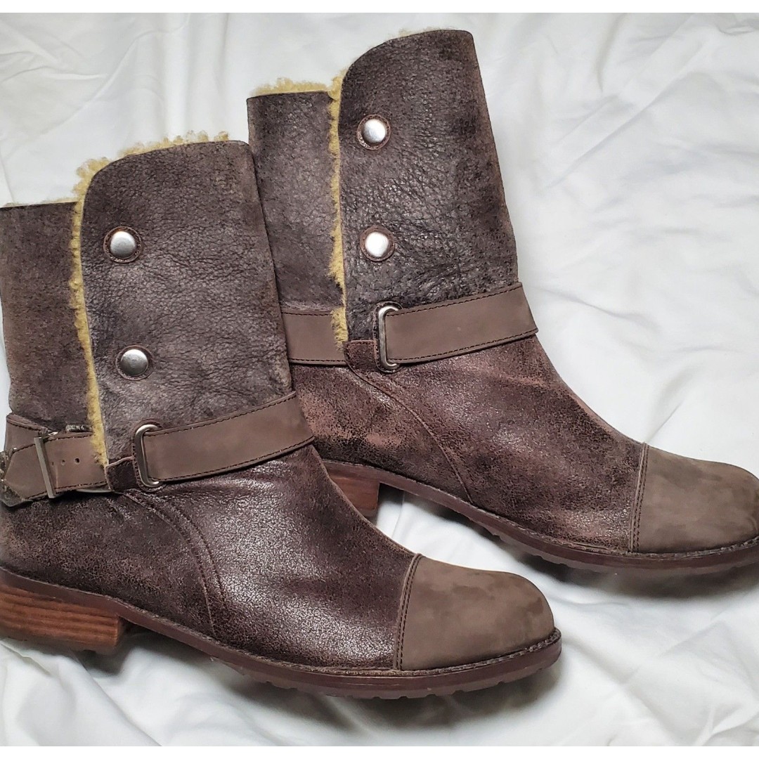 MATT BERNSON Tundra Shearling Lined Boots Women's Size 9.5