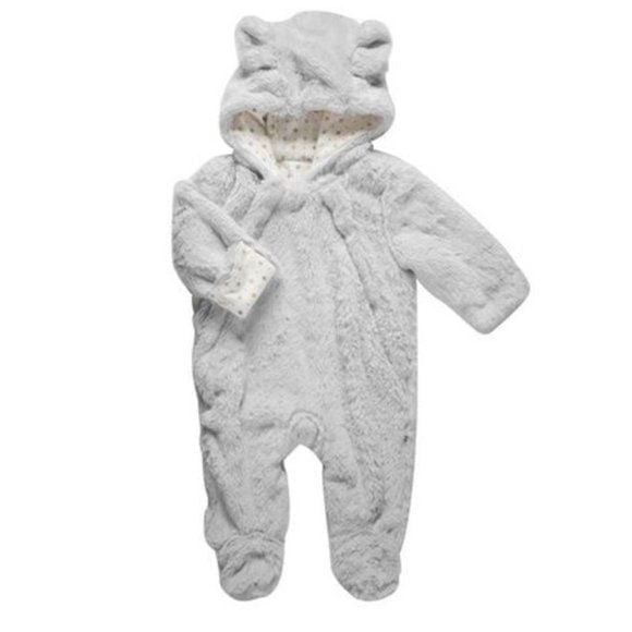 NWT Giggle Butter Fur Coverall Snuggly Bunny