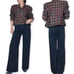 Vtg DONCASTER 100% Silk Rainbow Tweed Cropped Blazer Size 14