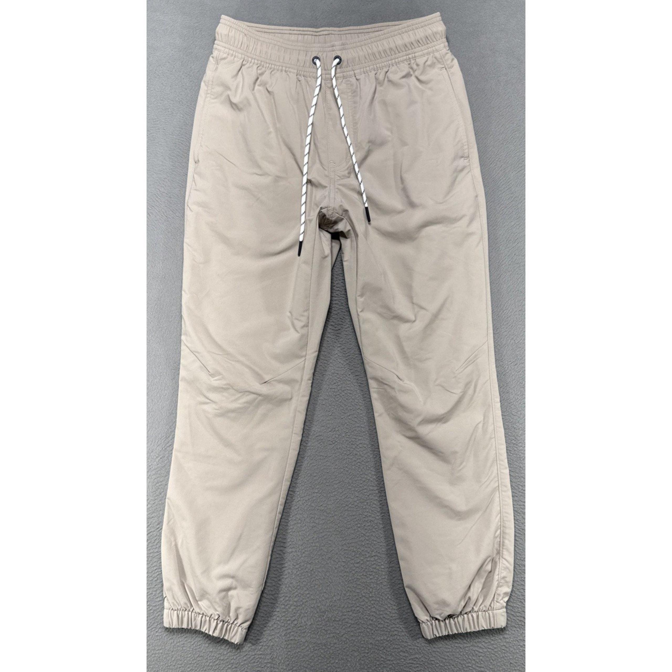 Vineyard Vines On The Go Joggers Pants Mens Sz Small Khaki Stretch Performance