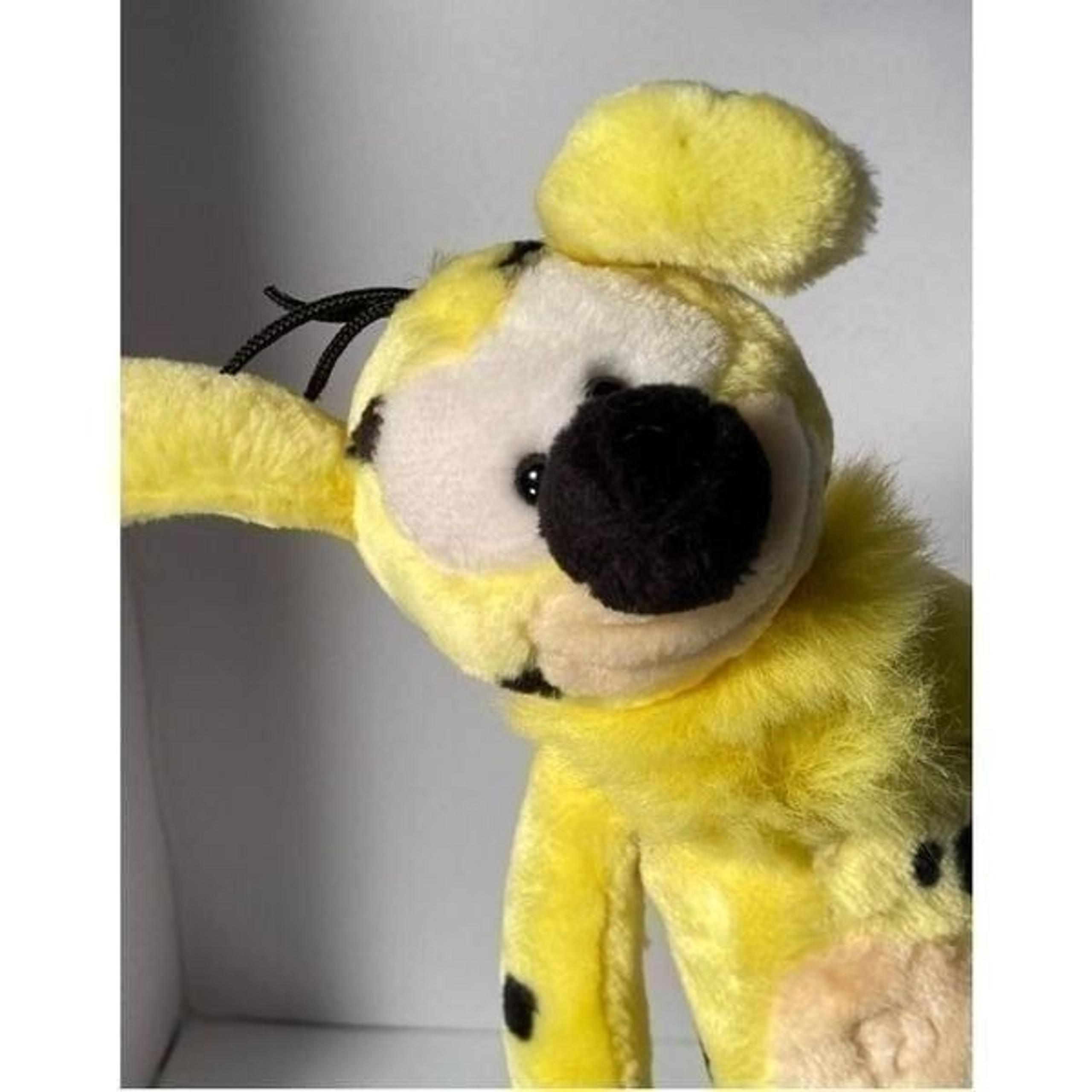 Disney vintage applause MARSUPILAMI tail spring, bouncing, yellow, plush 18 in