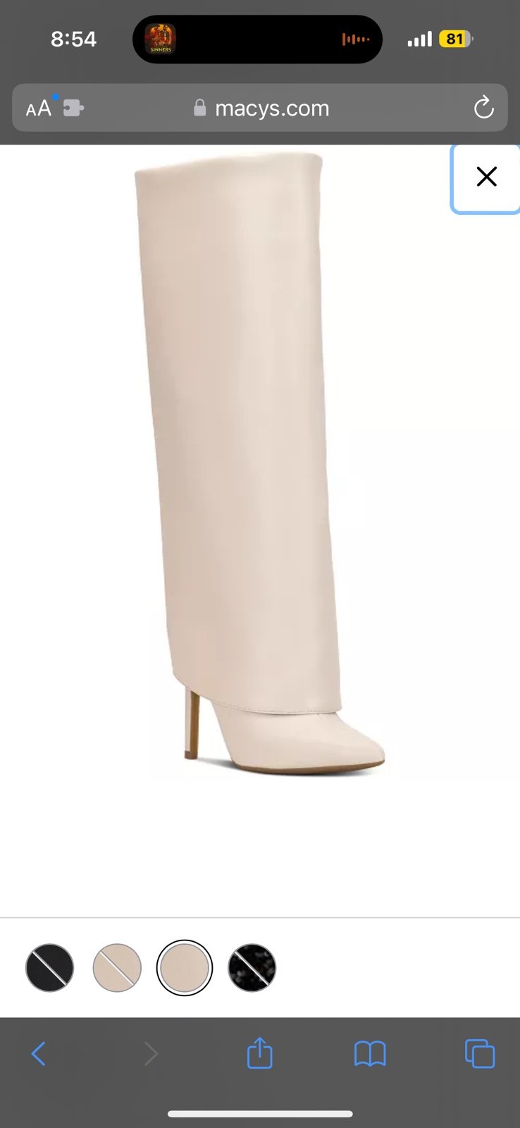 I.N.C Over Cuff Knee High Boots (wide calf)