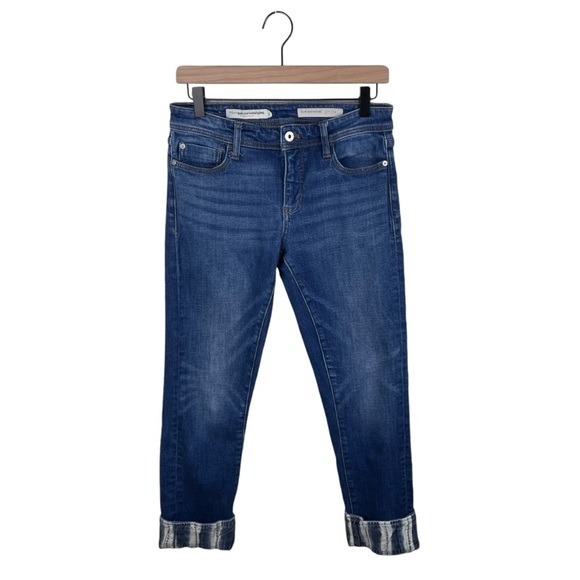 Anthropologie Pilcro and the Letterpress Slim Boyfriend Jeans Tie Dye Cuffed 26