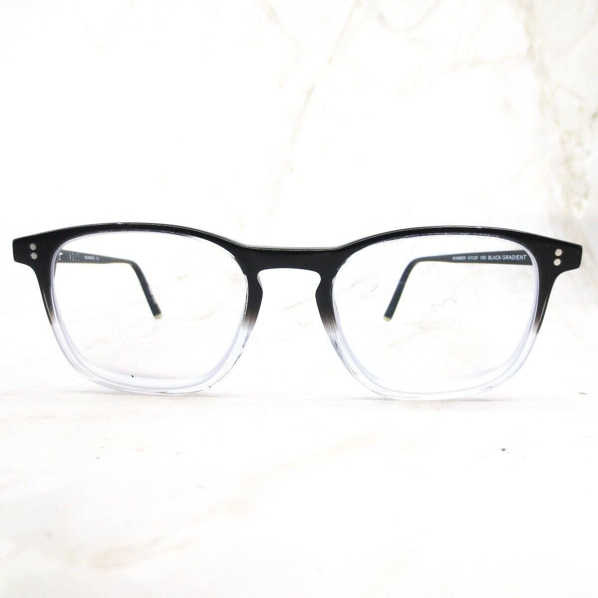 Volo Eyeglasses Frame Men's Black Clear Plastic Full Rim Square 51-20-150