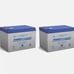 Power-Sonic 2 Pack - 12V 12Ah F2 UPS Battery Replaces Yuasa NP12-12, NP 12-12 .2