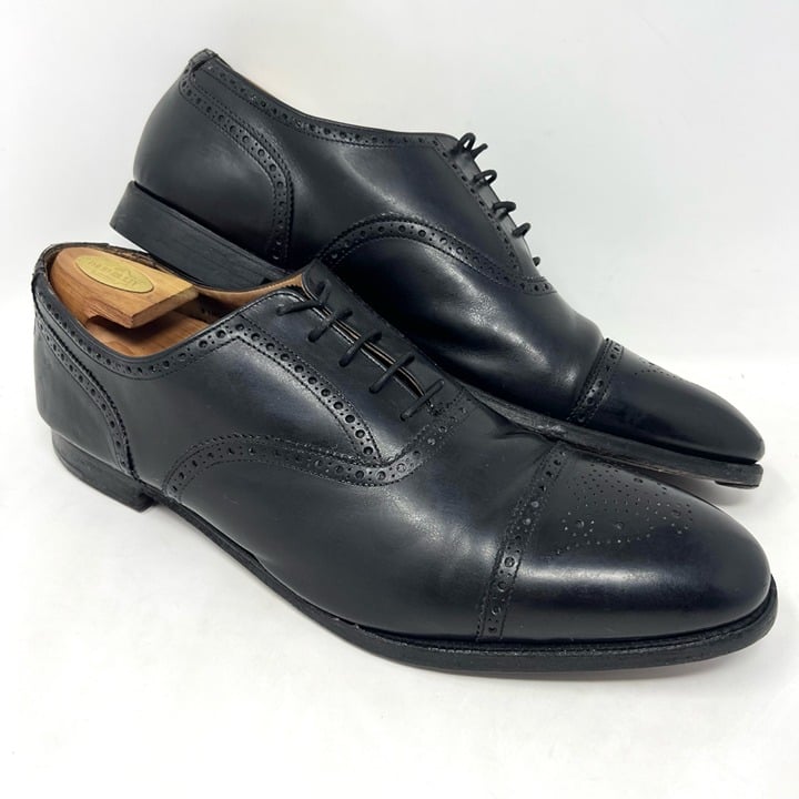 Shipton & Heneage Mens Winchester Wingtip Oxford Sz 14 Black Leather England