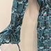 New Band of the Free Floral Dress M Teal wrap Dress Ruffle Cuff Hi-Lo V-Neck