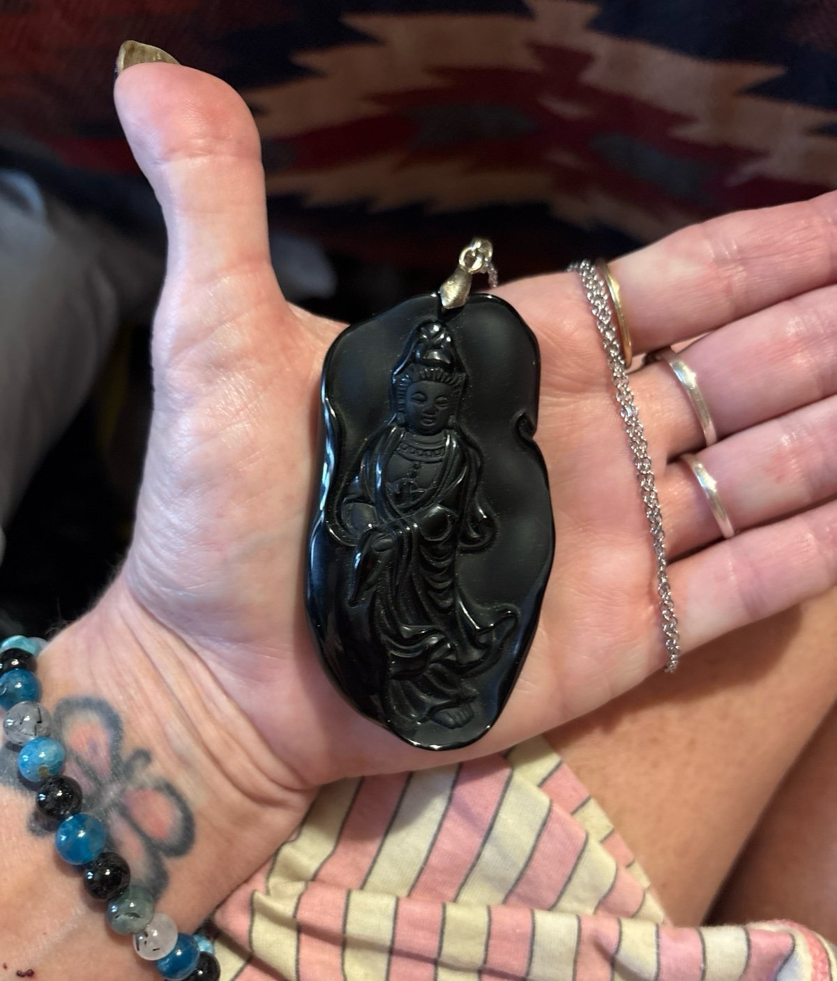 Obsidian necklace