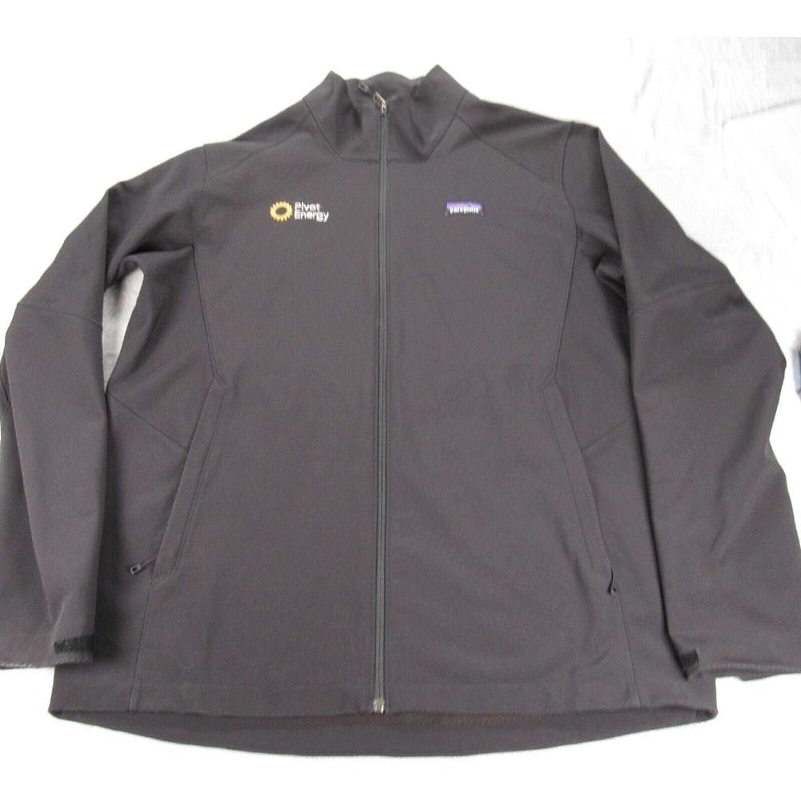 Patagonia Adze Jacket Mens XL Black Removable Logo Pockets Full Zip