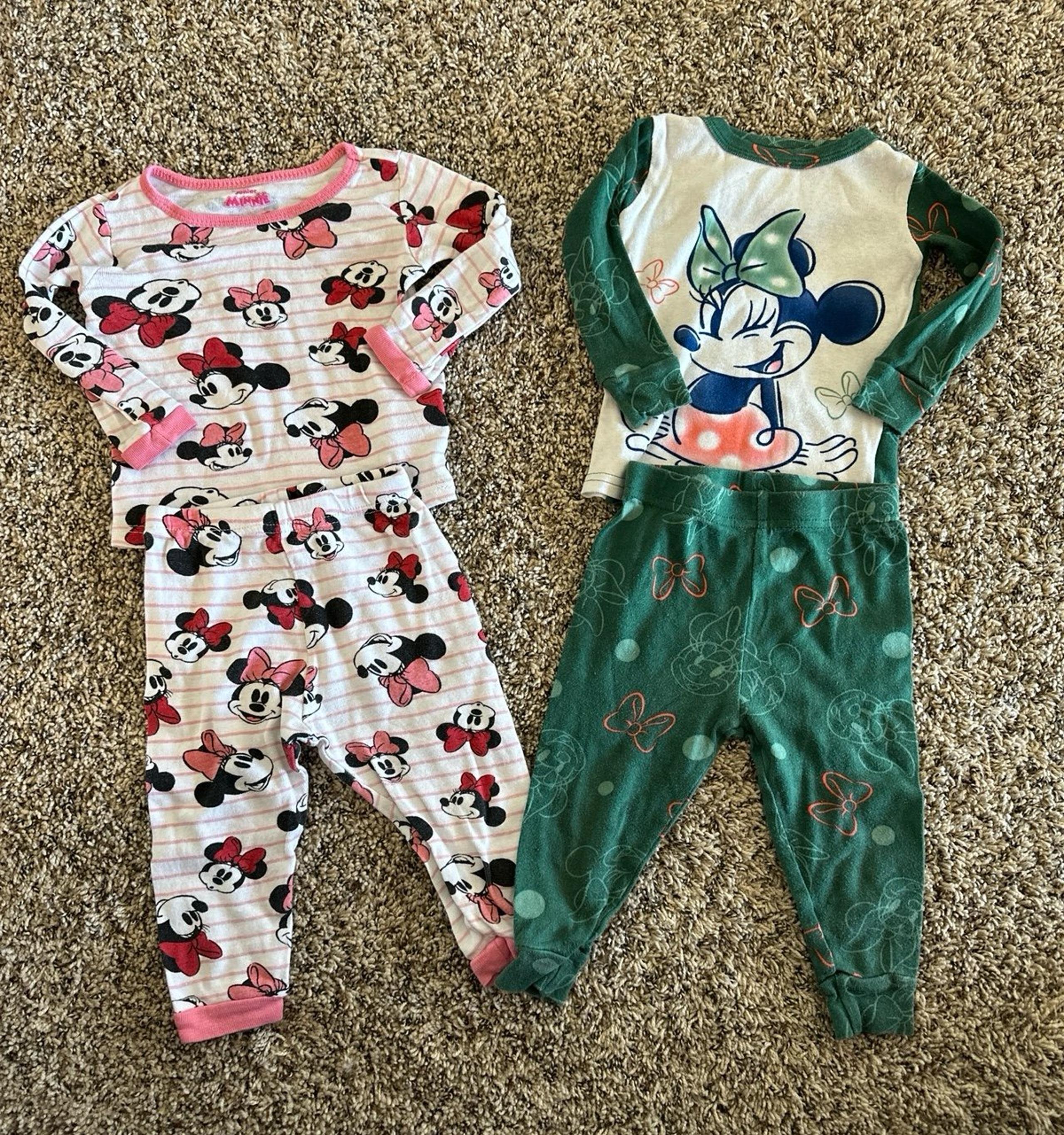 Pajamas Disney Minnie Mouse size 18M 2 pairs