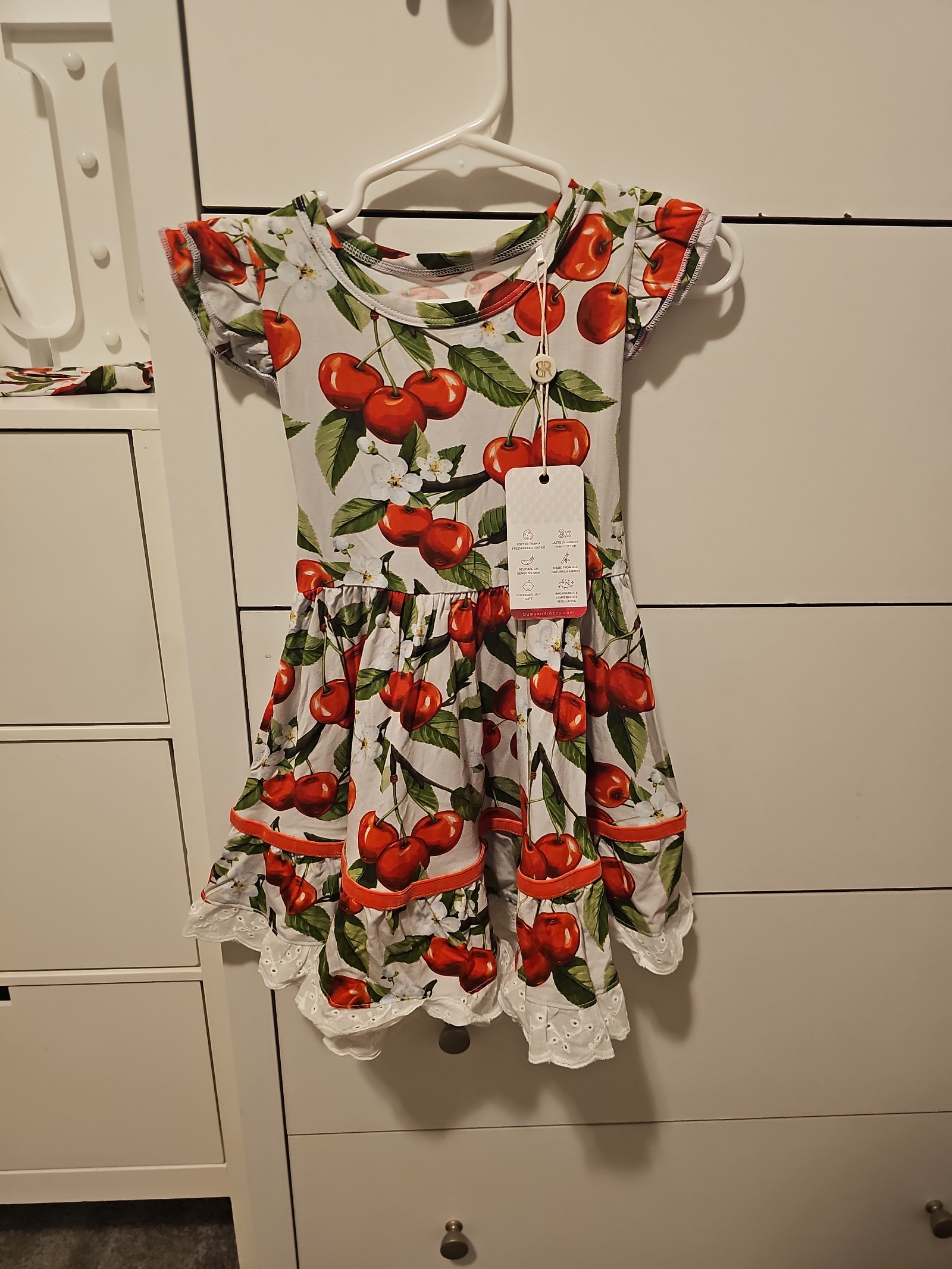 Bums and Roses Cherry Dress & Bloomers