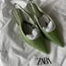 ZARA RHINESTONE SLINGBACK HEEL