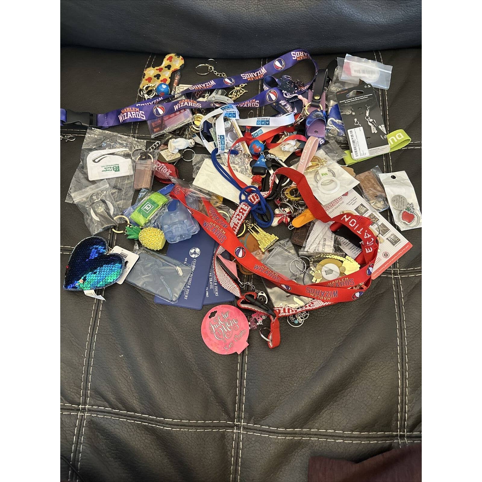 Keychain And Assortment Lot Assorted Styles 4 Pounds New & Used Vintage Now 15
