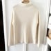 MARINE LAYER white Brandie wool Funnel Neck Sweater