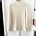 MARINE LAYER white Brandie wool Funnel Neck Sweater