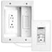Legrand -HT2202-WH-V1 In-Wall Flat Screen Power and Cable Concealment Kit -White