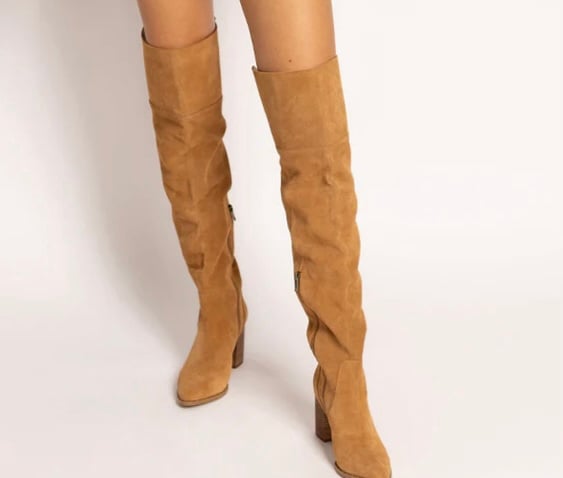 Warm camel size 8.5 Joyfolie nura slouch boots NWB