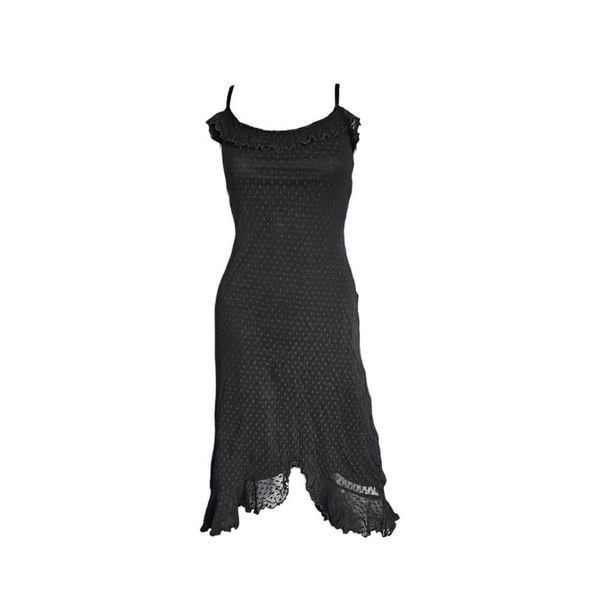 90s vintage betsey johnson goth midi dress