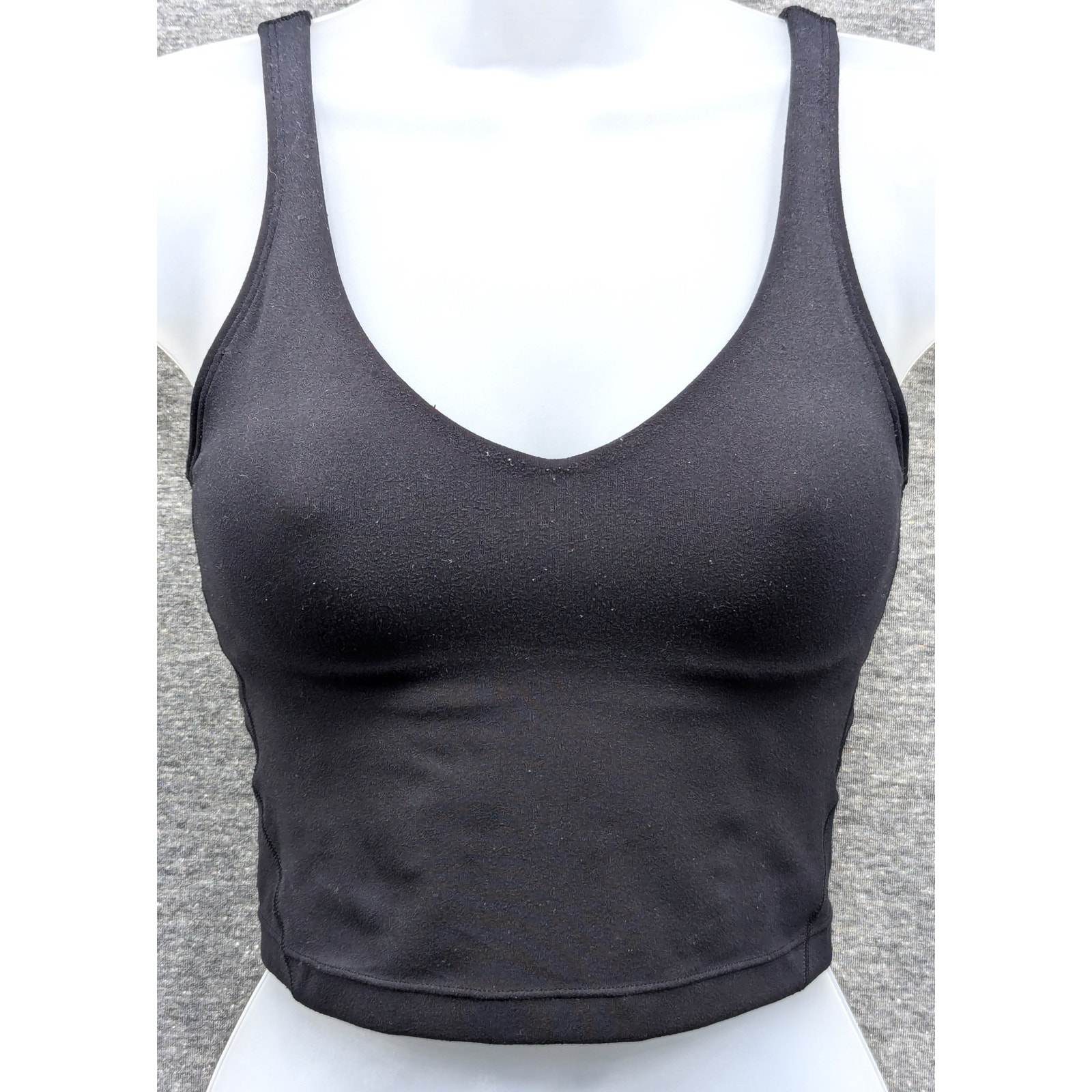 LULULEMON Womens Athletic Top - Black, Align Tank, Built in Bra, Size 0