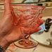 Set 8 FOSTORIA JAMESTOWN PINK CHAMPAGNE/TALL SHERBET GOBLETS Mint Condition