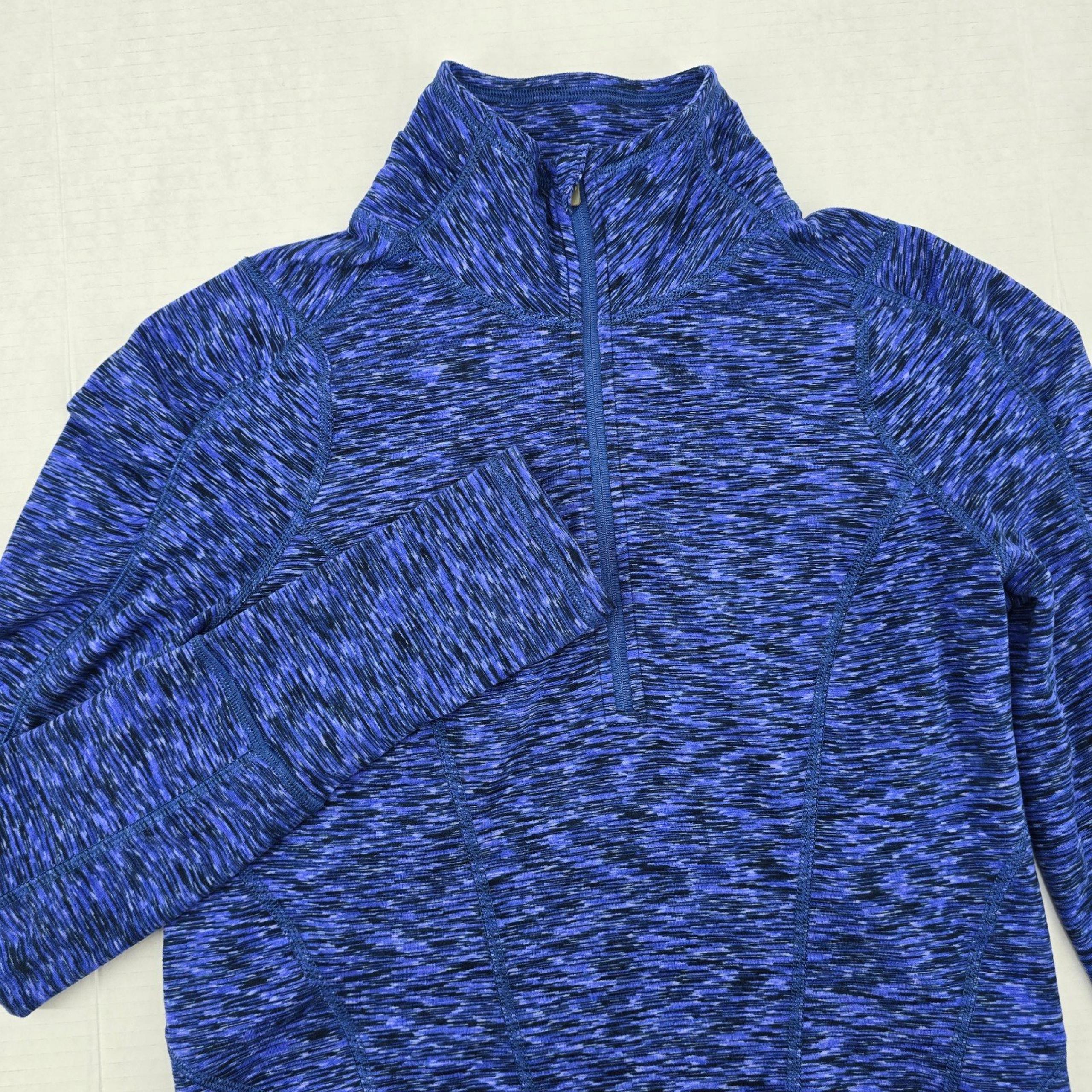 Zella Women’s Blue ¼ Zip Long Sleeve Pullover Top Jacket Sz S Workout Activewear
