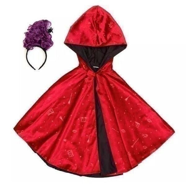 Disney Hocus Pocus MARY Sanderson Costume Accessory Set Headpiece and Cape NEW