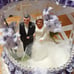 lavender cake topper