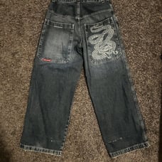 Vintage JNCO Snake Baggy Jeans 34x32