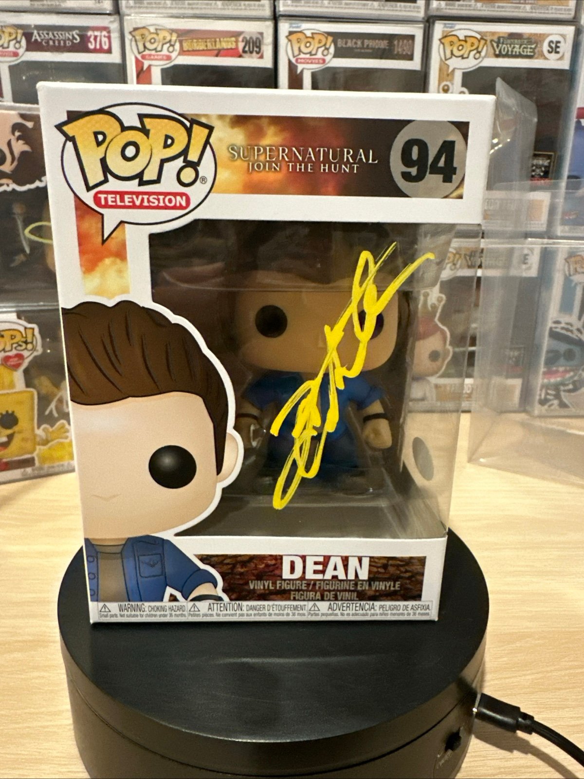 Jensen Ackles Autographed Funko Pop! Vinyl: Supernatural - Dean Winchester #94