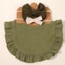 18pc Muslin Cotton Bib & Bow Headband Bundle | 6 Bibs | New
