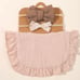 18pc Muslin Cotton Bib & Bow Headband Bundle | 6 Bibs | New