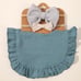 18pc Muslin Cotton Bib & Bow Headband Bundle | 6 Bibs | New