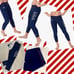 NWT Plum Practicewear - Gymnastics & Dance Capri Leggings Star Spangled USA
