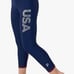 NWT Plum Practicewear - Gymnastics & Dance Capri Leggings Star Spangled USA