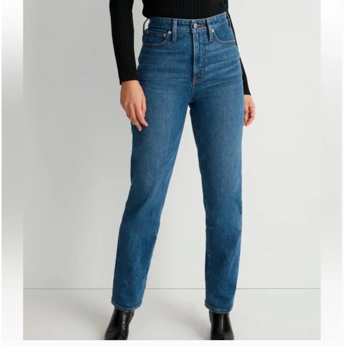 Madewell The Curvy Perfect Vintage Straight Jean in Mayfield Wash 28