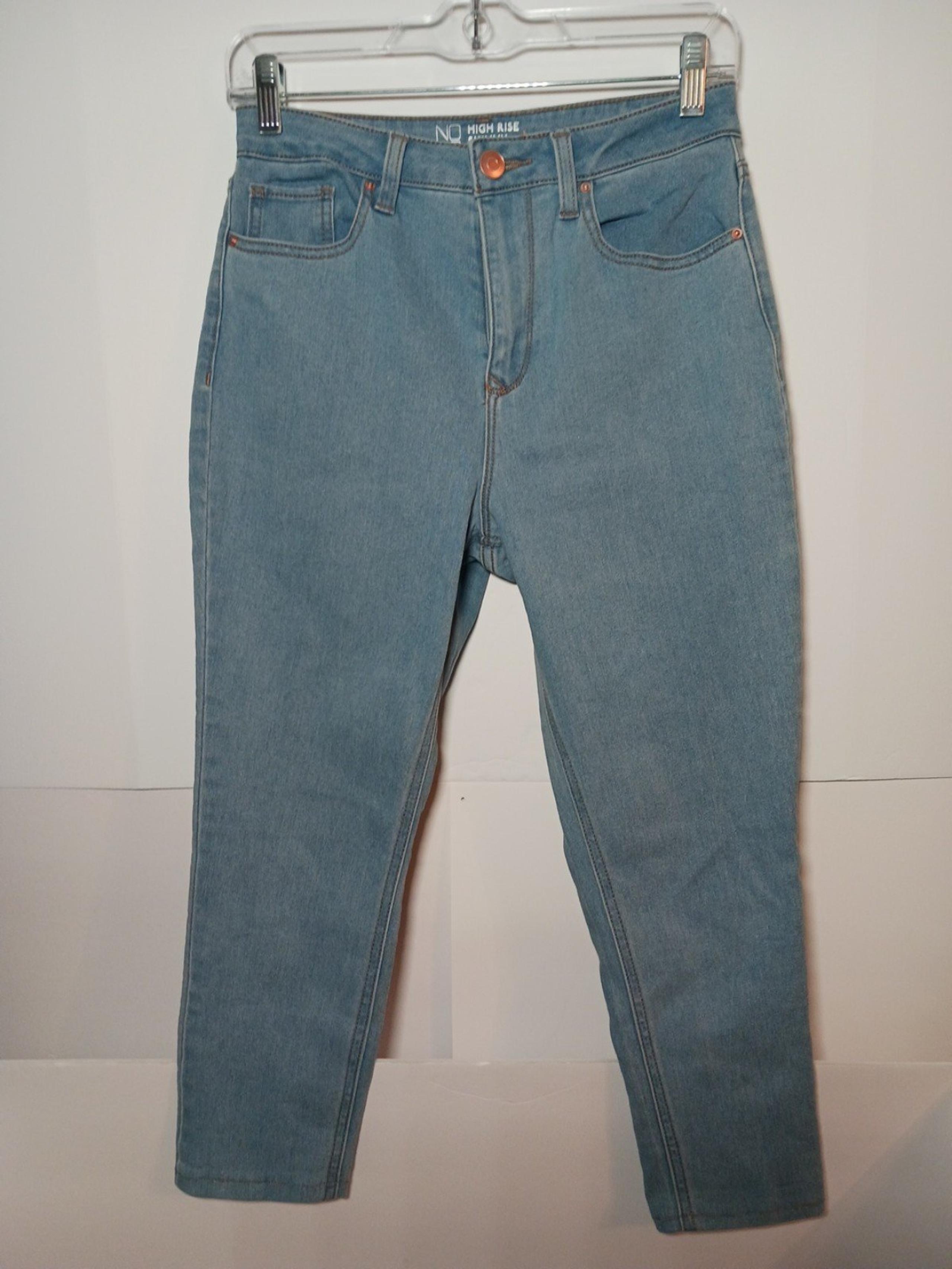 No Boundaries High-Rise Skinny Cropped Stretch Denim Jeans Women's Size 9 Blue