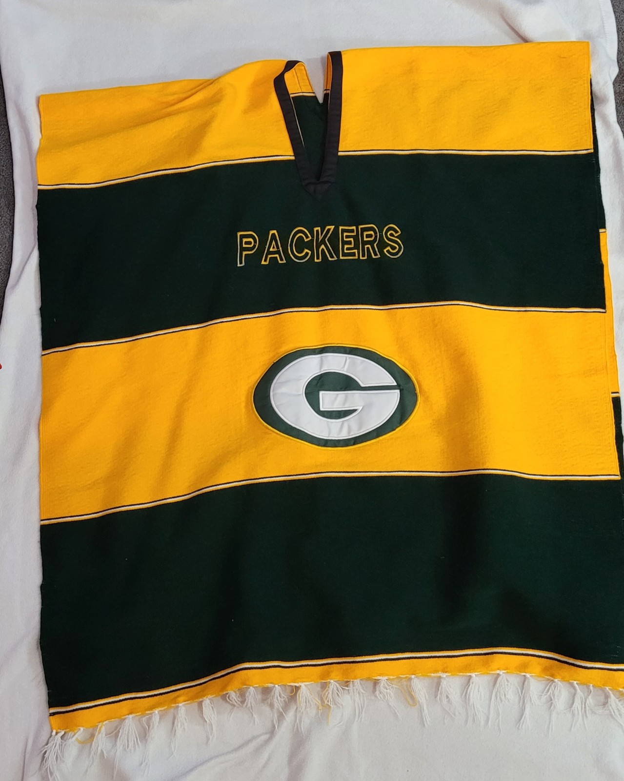 Unisex Green Bay Packer poncho