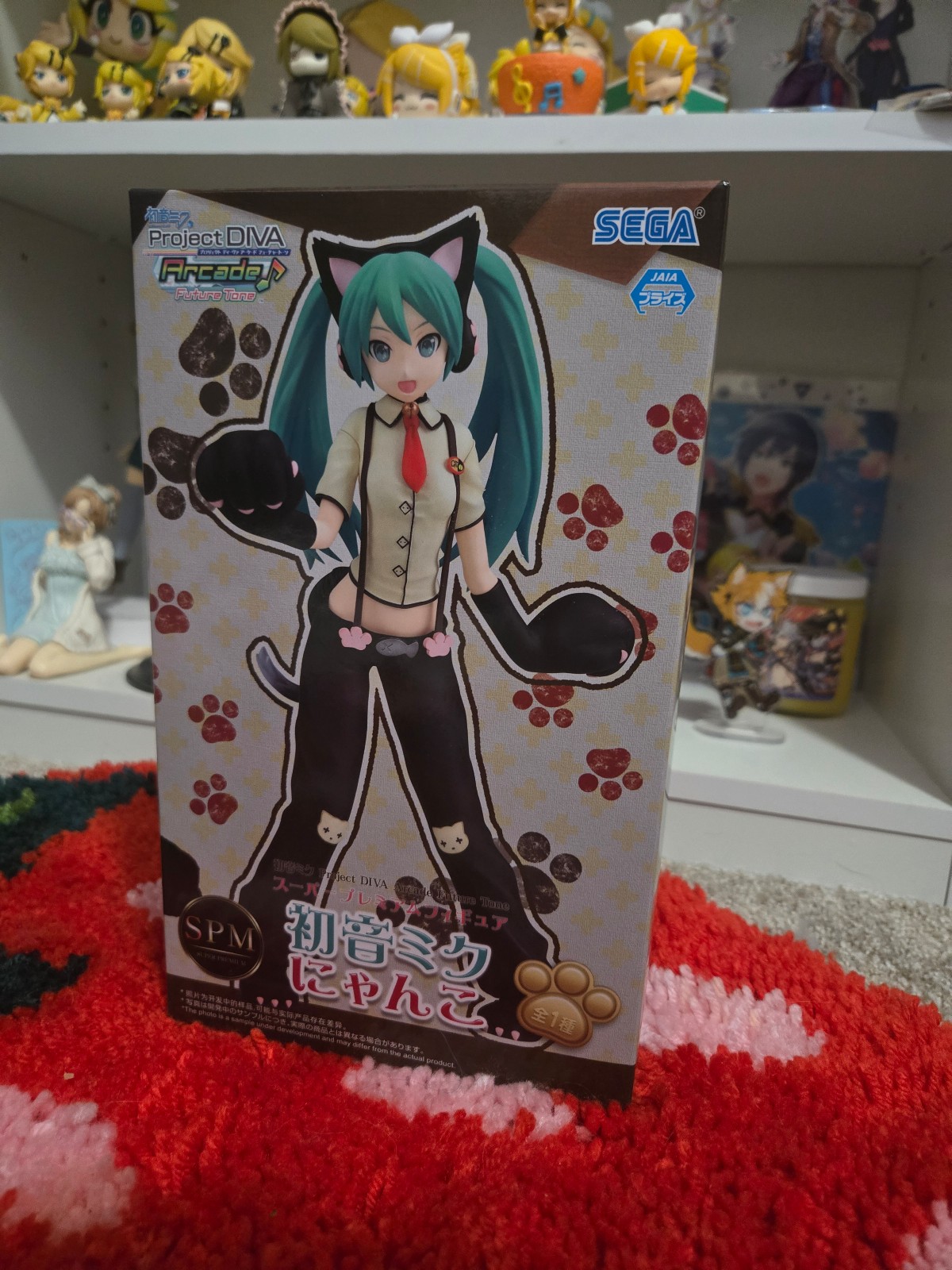 Taito Hatsune Miku 14th Anniversary AMP Figure Happy Cat Ver