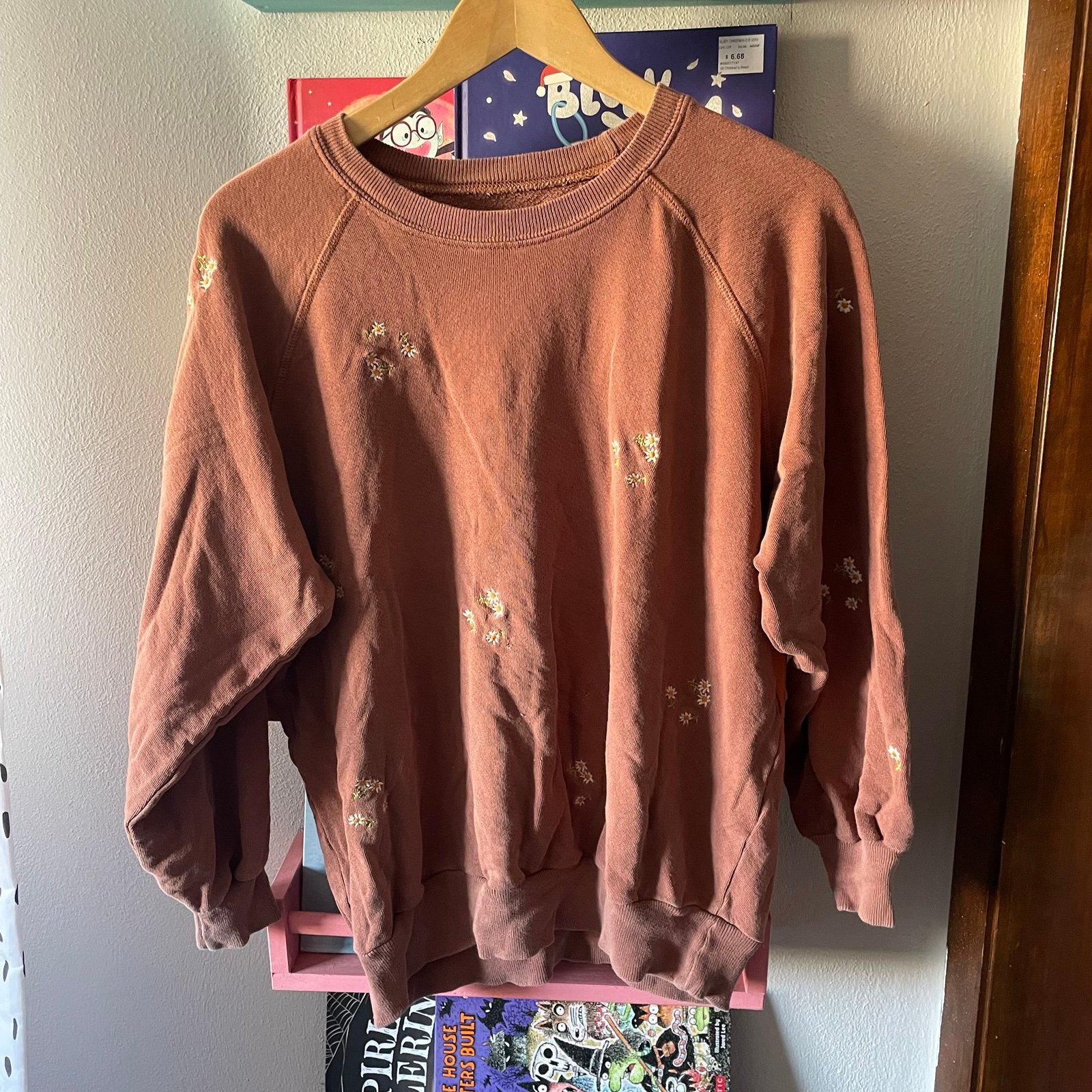 THE GREAT The Bubble Sweatshirt Terracotta