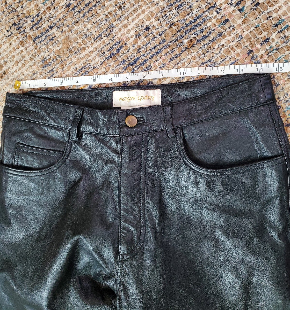 Genuine leather pants